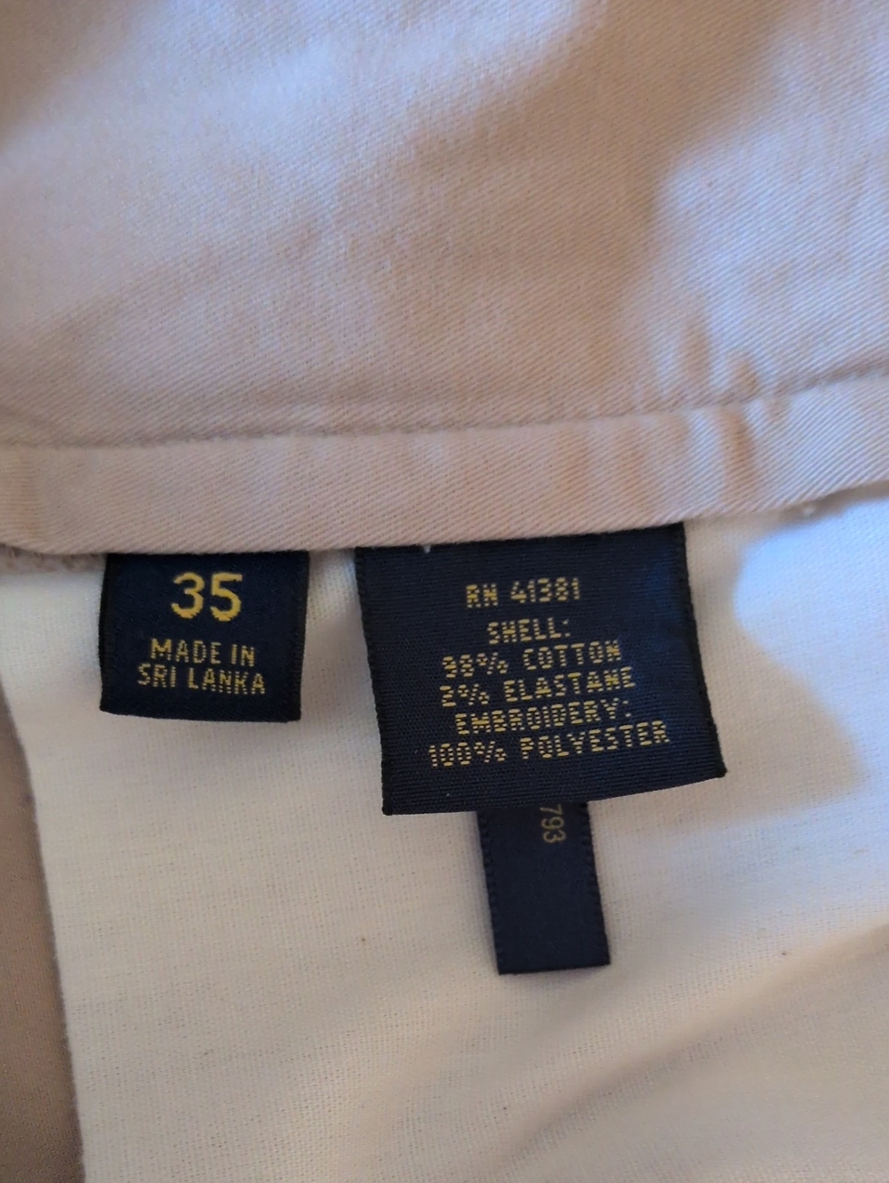 Polo Ralph Lauren Embroidered Bulldog Shorts Sz. 35 - Picture 6 of 6
